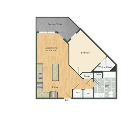 bedroom floor plan  750 sq ft apartments  the residences at sawmill estates